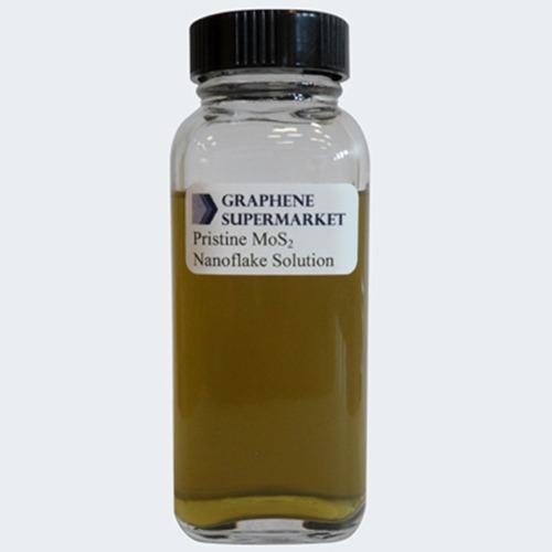 Molybdenum Disulfide (MoS2) Pristine Flakes in Solution, 100 ml