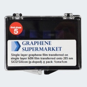 CVD Graphene Film/CVD h-BN Film Heterostructure on SiO2/Si wafer: 8 Pack