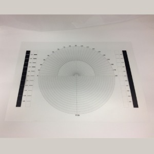 Transparent Film Test Chart (Angle ･ R radius ･ Line width)